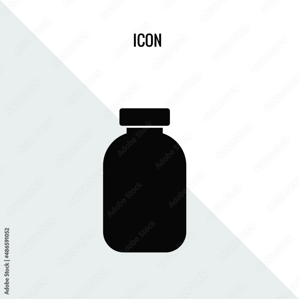 Pills bottle vector icon illustration sign Pills bottle vector icon illustration sign