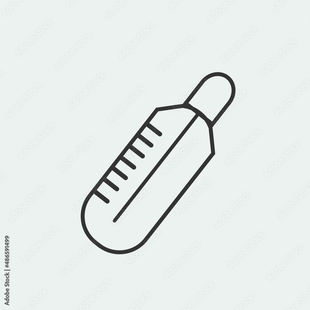 thermometer vector icon illustration sign thermometer vector icon illustration sign