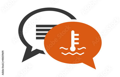 Logo température moteur.