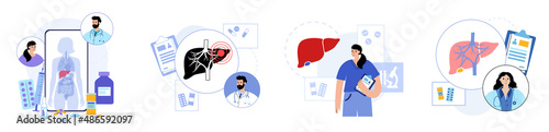 Liver disease concept