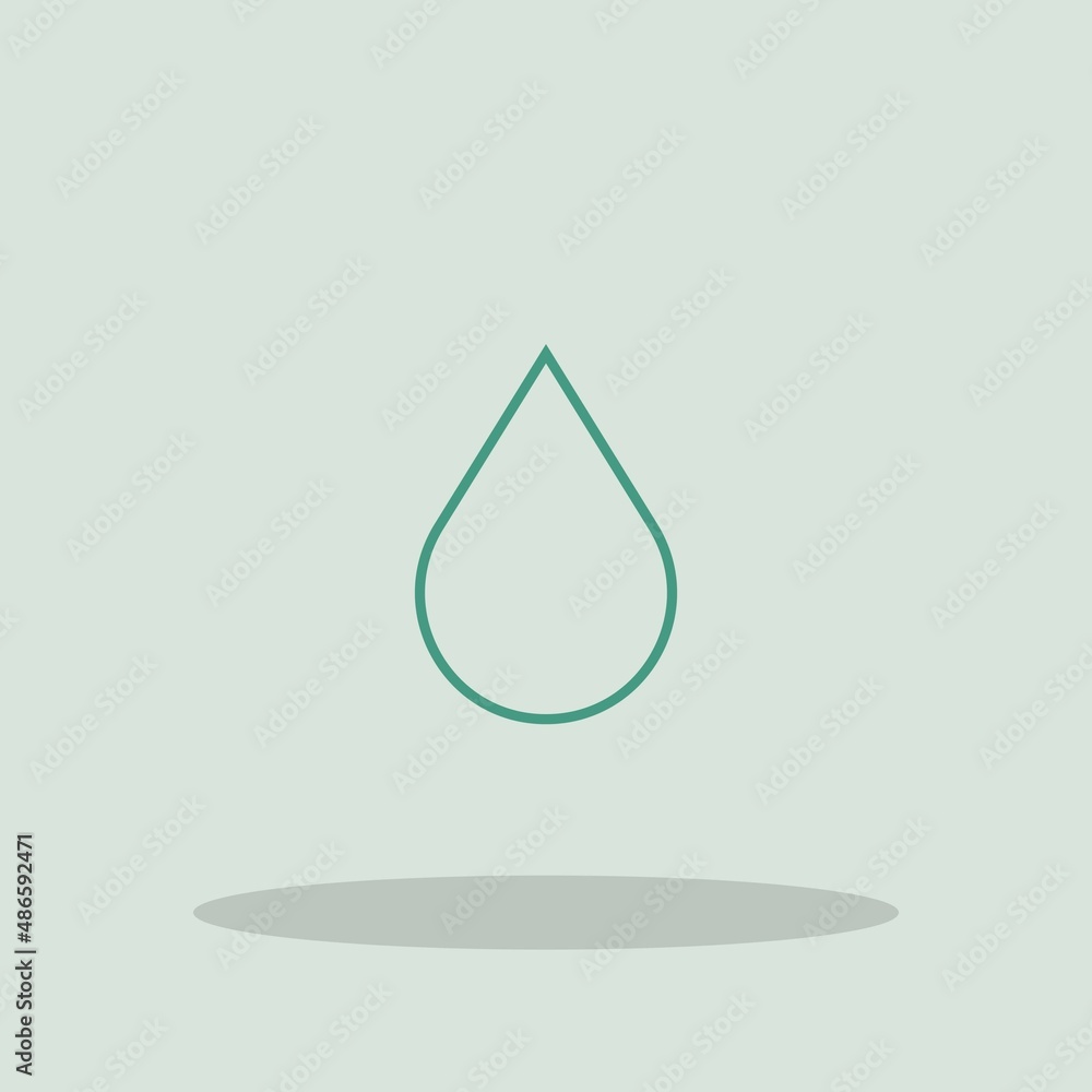 Drop vector icon illustration sign Drop vector icon illustration sign