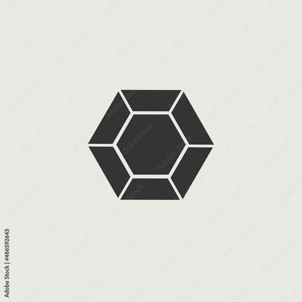 Gem vector icon illustration sign Gem vector icon illustration sign