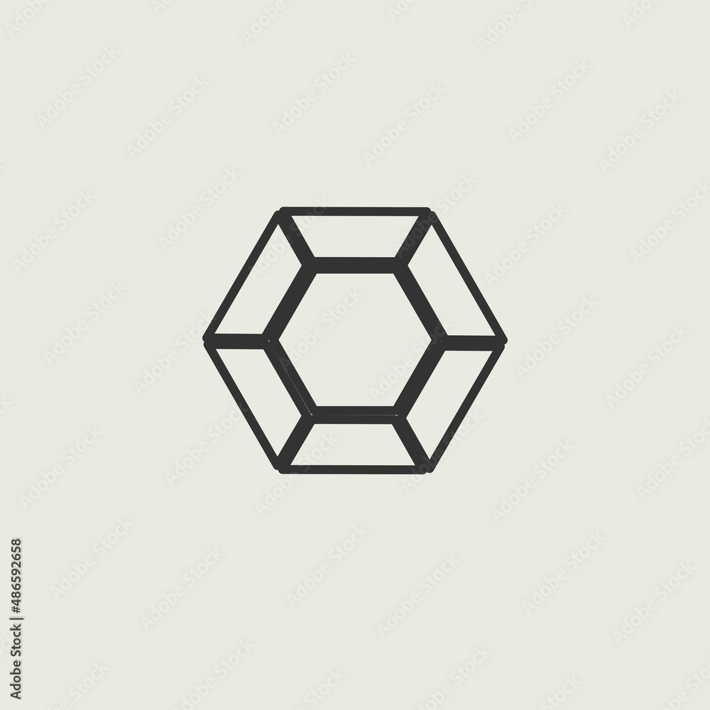 Gem vector icon illustration sign Gem vector icon illustration sign