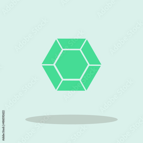 Gem vector icon illustration sign