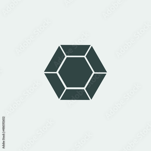Gem vector icon illustration sign