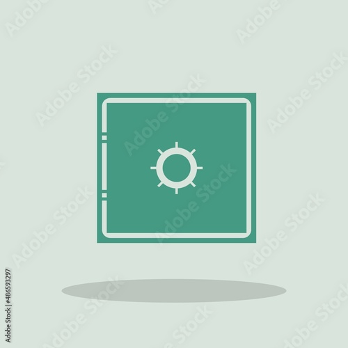 Safe vector icon illustration sign