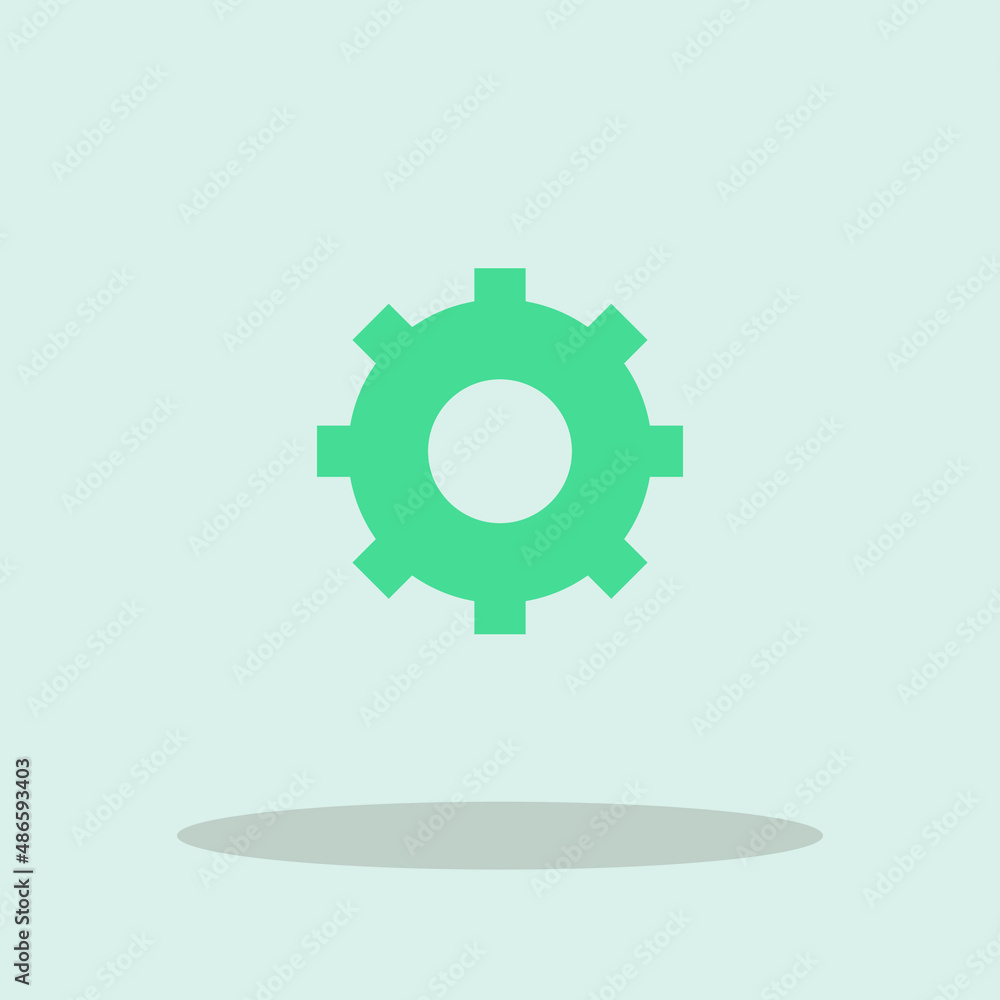 Settings gear vector icon illustration sign Settings gear vector icon illustration sign