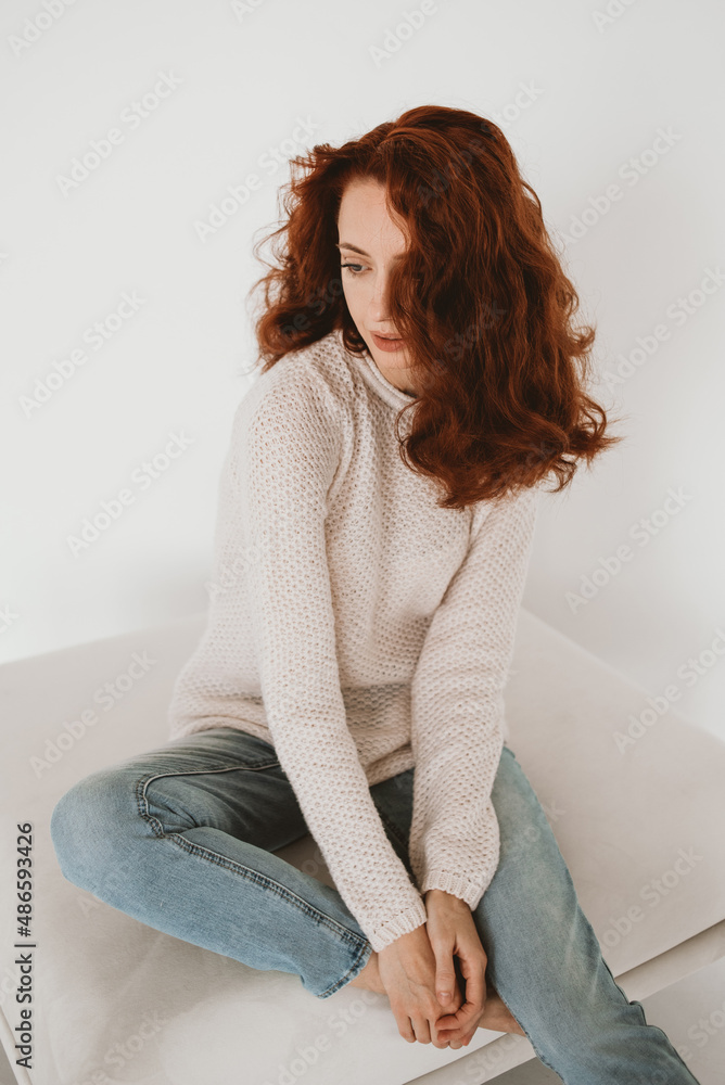 Portrait of redhead woman Portrait of redhead woman