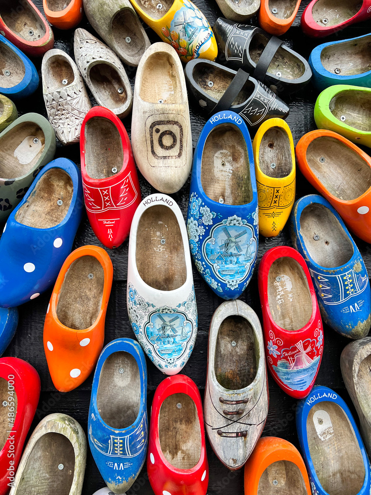 colorful shoes in the market