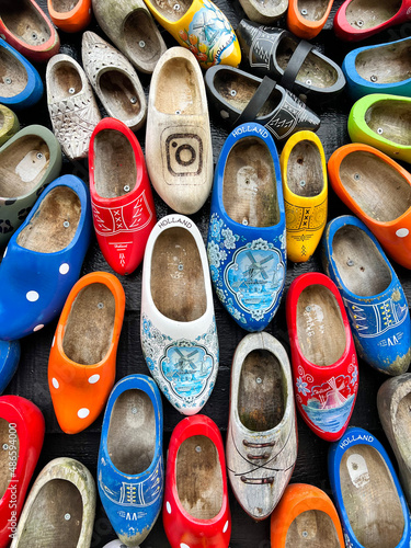 colorful shoes in the market