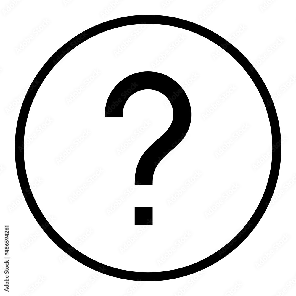 Help Question Button Flat Icon Isolated On White Background Help Question Button Flat Icon Isolated On White Background