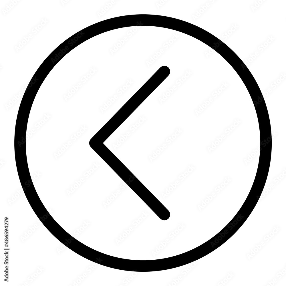 Previous Button Flat Icon Isolated On White Background Previous Button Flat Icon Isolated On White Background