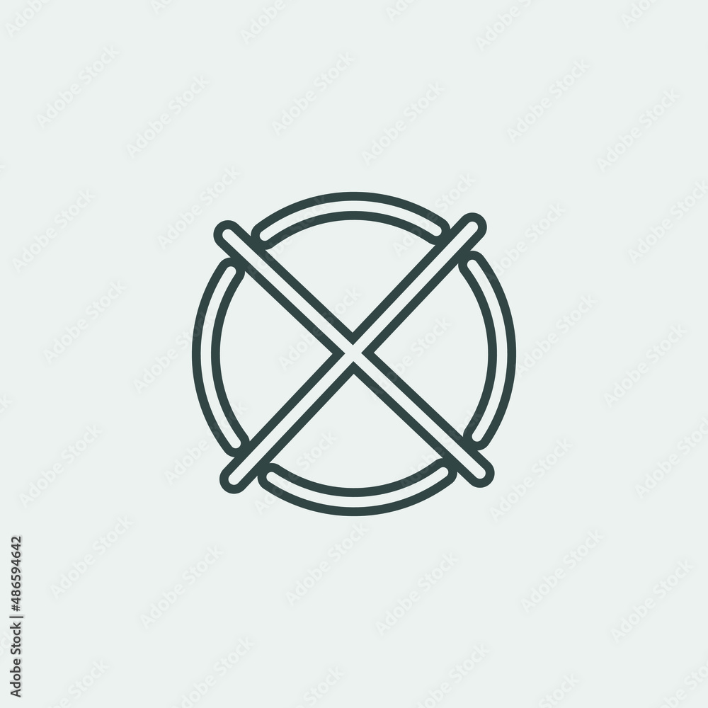 cancel vector icon illustration sign cancel vector icon illustration sign