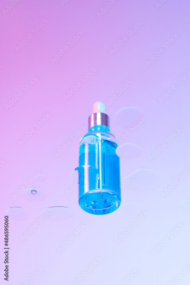 Facial serum in glass bottle Facial serum in glass bottle