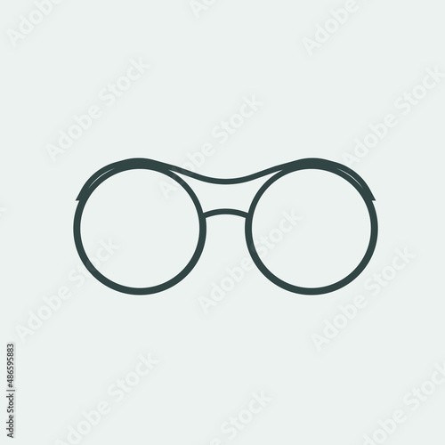 glasses vector icon illustration sign