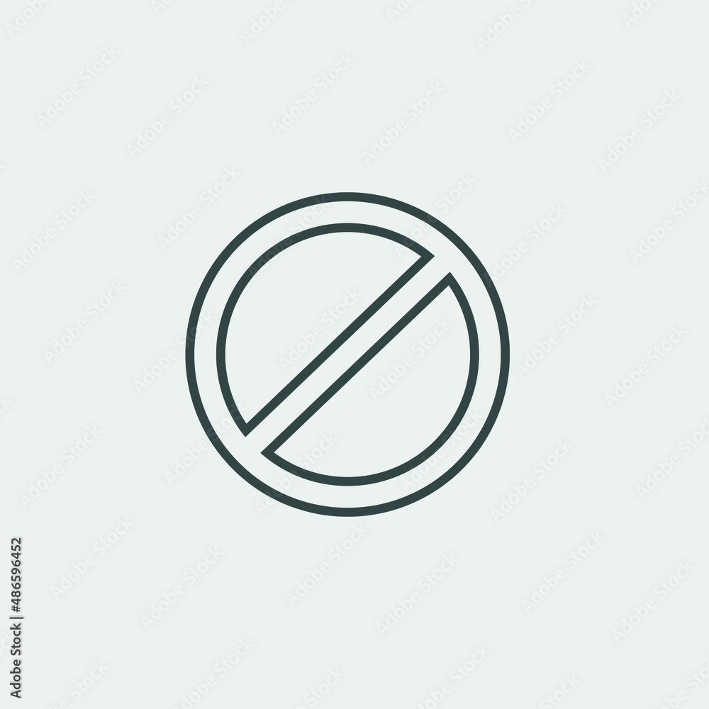 not allowed vector icon illustration sign not allowed vector icon illustration sign