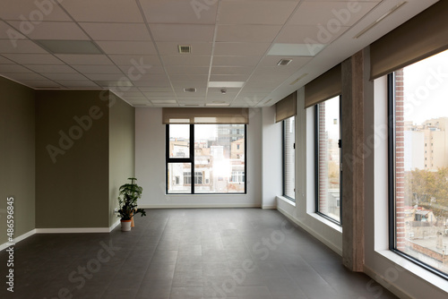 Empty office view