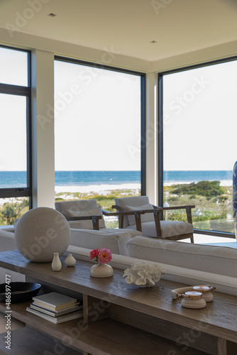 Waterfront view from inside Luxury  Home