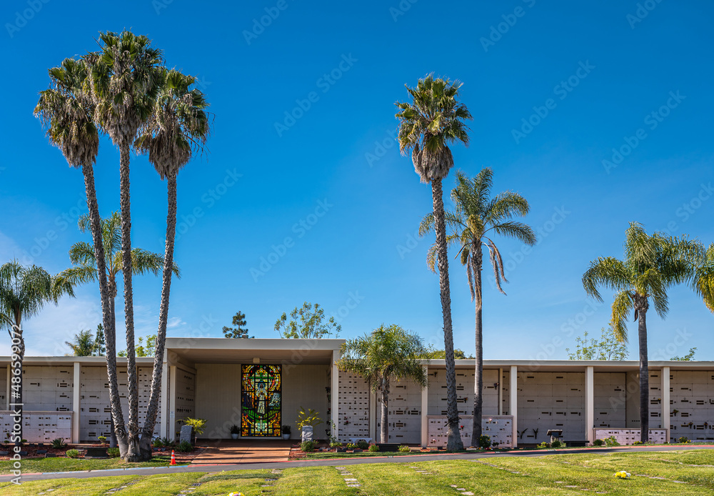 Santa Barbara, California, USA February 8, 2022 Calvary Cemetery