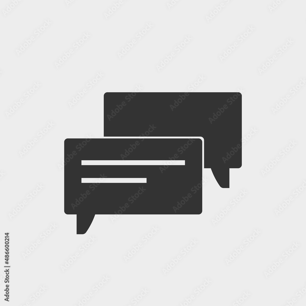 Chat vector icon illustration sign Chat vector icon illustration sign