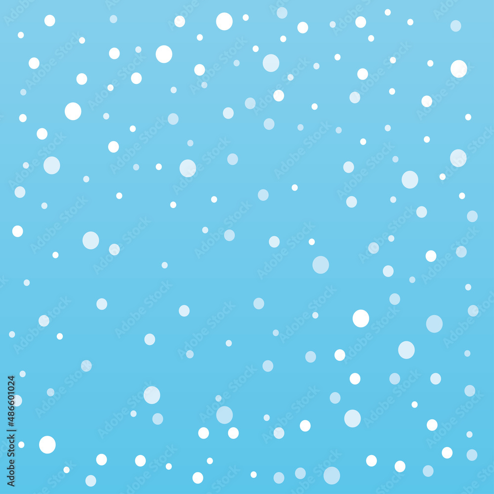 Winter falling snow vector background