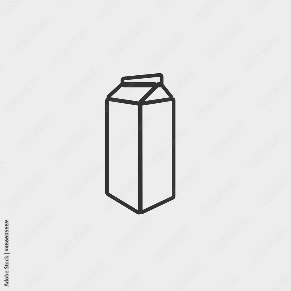 Milk vector icon illustration sign Milk vector icon illustration sign