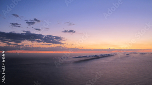 mountain top sunset