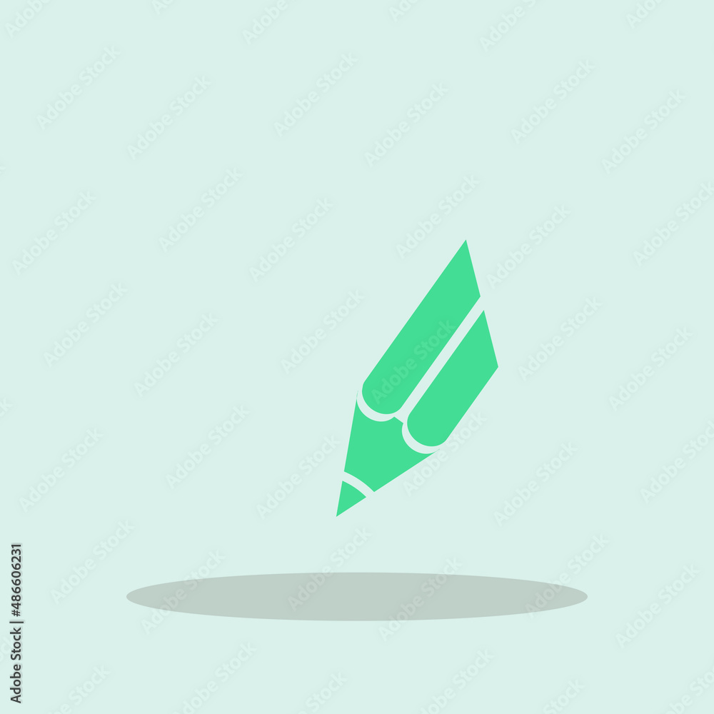 Pencil vector icon illustration sign Pencil vector icon illustration sign