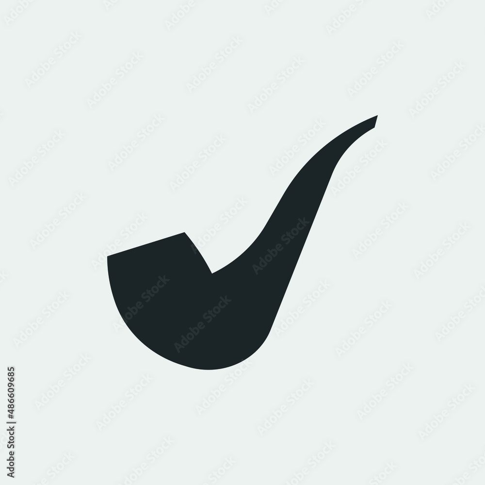 smoke pipe vector icon illustration sign smoke pipe vector icon illustration sign