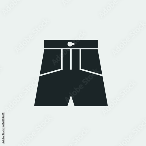 shorts vector icon illustration sign 
