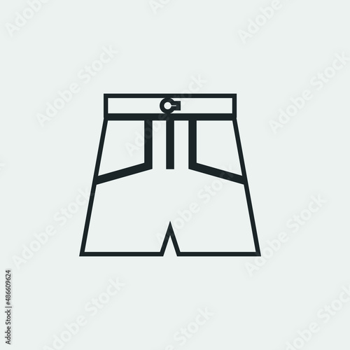 shorts vector icon illustration sign 