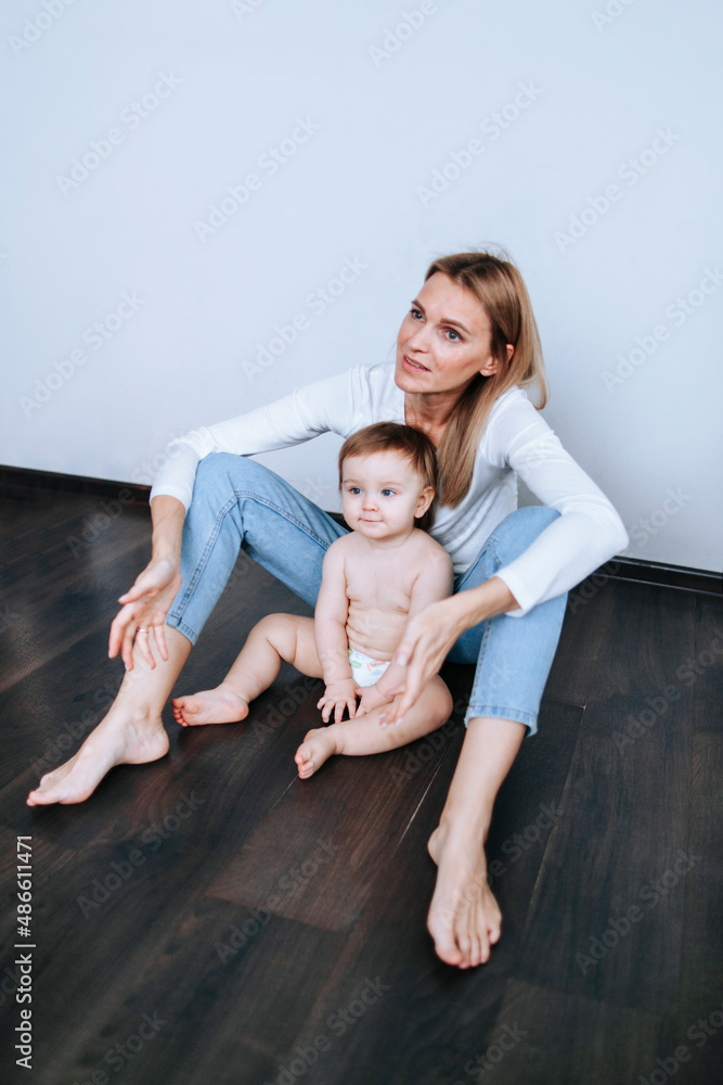Mom with baby son. Mom with baby son.