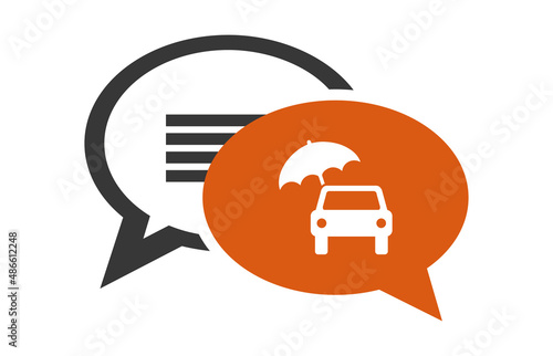 Logo assurance voiture.