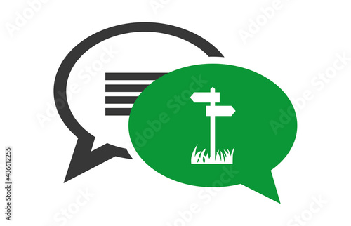 Logo chemin pédestre.
