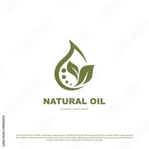 Creative natural oil logo design. for your brand or business