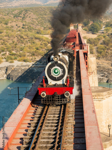 A view from above the Attock Bridge 