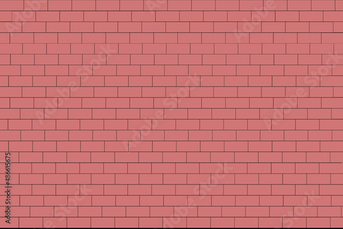 Pink abstract wall briks background