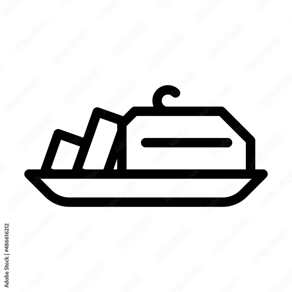 butter add line icon vector. butter add sign. isolated contour symbol black illustration butter add line icon vector. butter add sign. isolated contour symbol black illustration