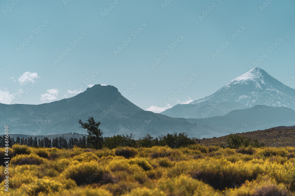 Fototapeta premium landscape with mountains and clouds