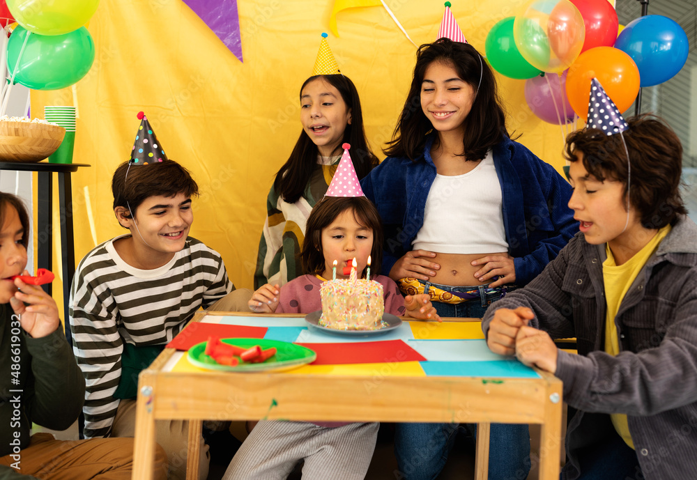Little Girl Birthday Party Stock Photo Adobe Stock