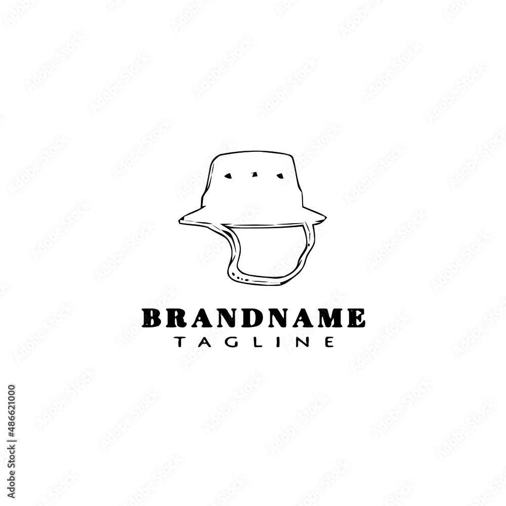 hat logo cartoon icon design template black isolated vector hat logo cartoon icon design template black isolated vector