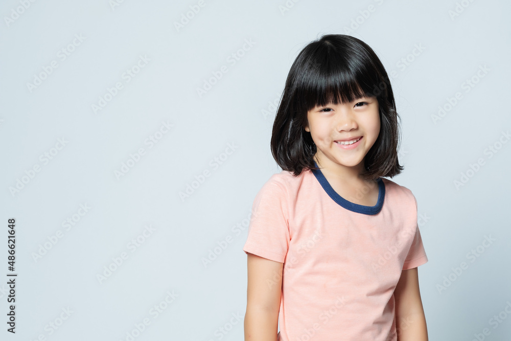 asian cute girl on white background, lovely kid asian cute girl on white background, lovely kid