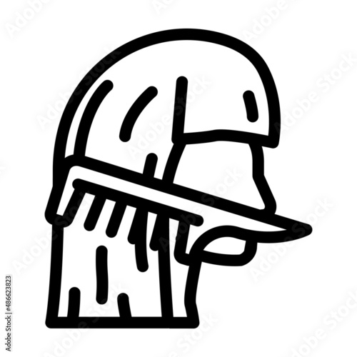 hair comb-out line icon vector. hair comb-out sign. isolated contour symbol black illustration