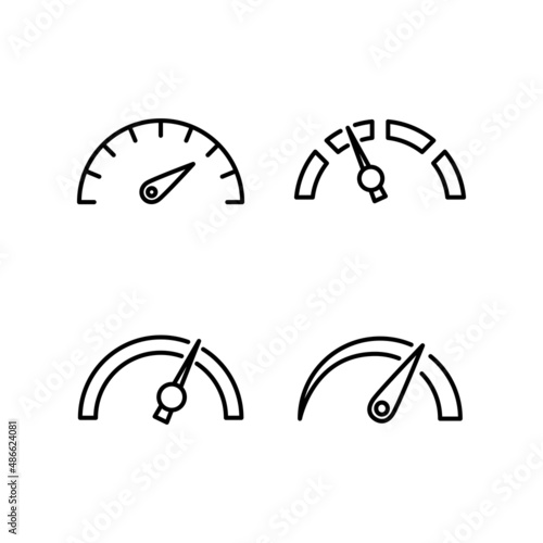 Speedometer ,Speed Performance Icon Design Vector Logo Template Illustration Sign And Symbol