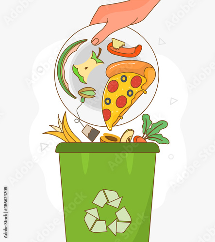 Food waste concept