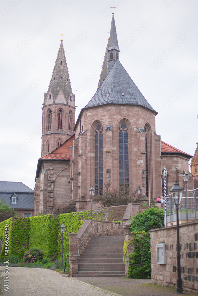 ドイツの街並みと教会