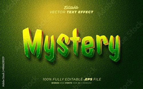 Mystery editable text effect