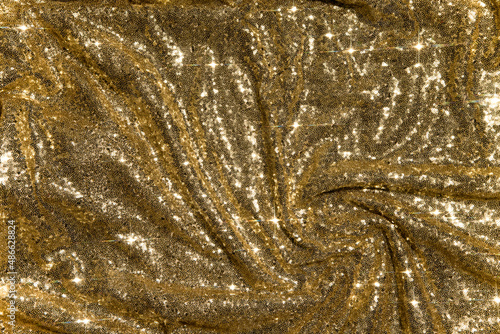 Shiny golden sequin background