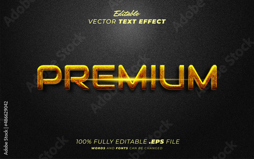 Premium editable text effect