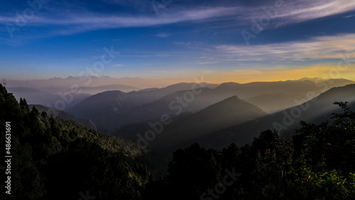 Morning View form Himalaya Darshan at Nainital
